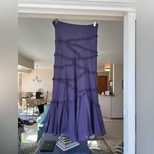 Purple silk Odille skirt